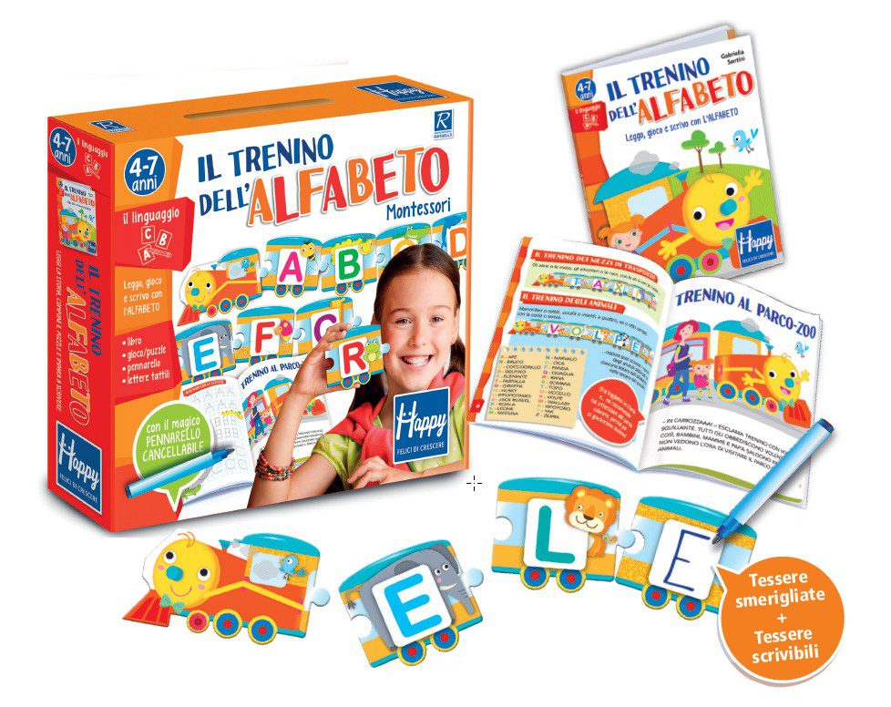 Il trenino dell'alfabeto Montessori. Gioco 4-7 anni < Giochi educativi e  scientifici < Giocattoli < Libreria Indipendente